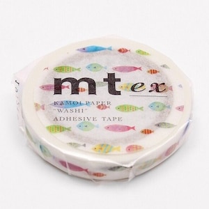Cinta adhesiva japonesa washi delgada con diseño de línea de pescado de mt ex MTEX1P178