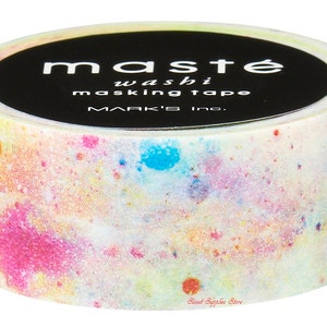 Mark's Mast Writable Washi Tape - 24 mm x 10 M - Grid Blue Gray