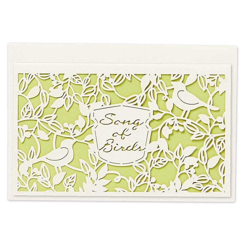 Bird Laser Cut Mini Message Card 4715105