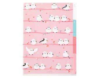 Long-tailed Tit A5 File Folder File Organizer with 3 Pockets