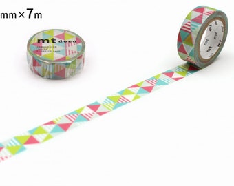 mt deco Stripe Triangle Pink Japanese Washi Tape Masking Tape