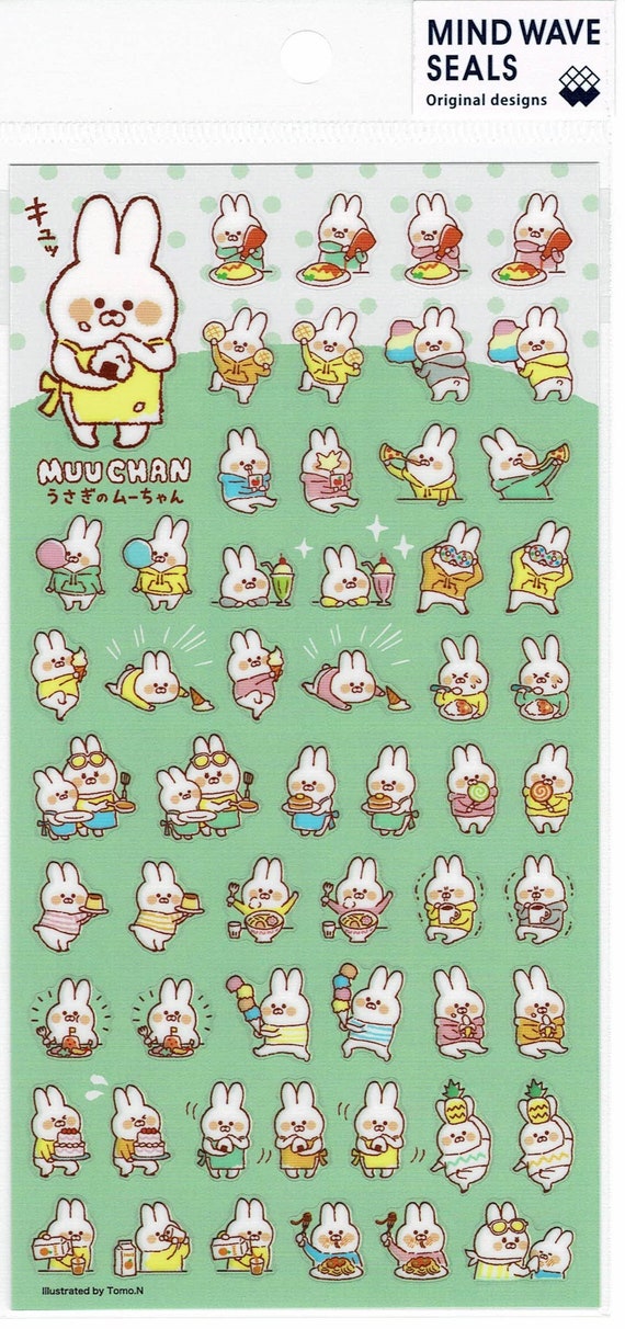 Rabbit Stickers Flat Rate Shipping With Etsy Rabbit Stickers Flat Rate Shipping With Etsy