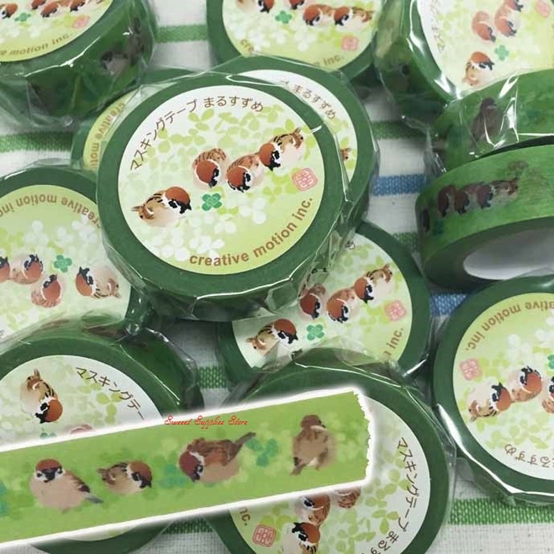 Creative Motion Sparrow Japanese Washi Tape Masking Tape Paper Tape