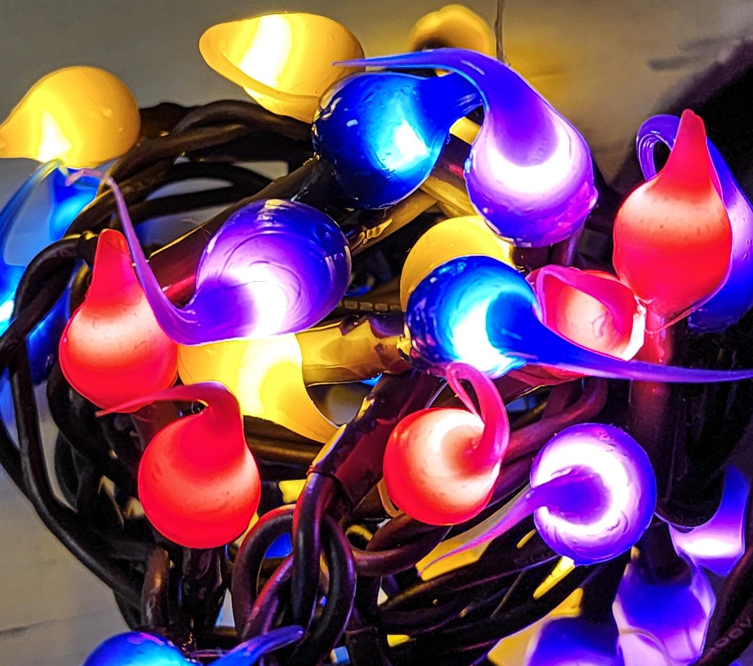 Silicon String Light Handmade 50 Ct Rainbow Silicone LED String Lights: Party Home Decor - Etsy