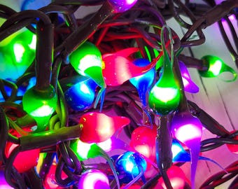 Retro Christmas Mix Hand Dipped LED Light Strand - 100 Count -