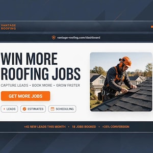Roofer WordPress Theme, Kadence Child Theme for Roofing Contractors, Roof Repair Website Template, Exterior Contractor