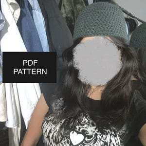 Easy Crochet Skully Beanie Pattern PDF – Fitted Skull Cap Pattern, Beginner Top-Down Skully Hat, Unisex Winter (US Terms)