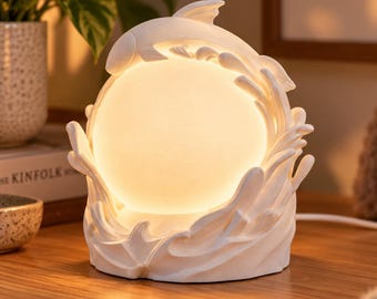 Lámpara Ocean Glow / Luz nocturna LED que cambia de color / Decoración costera para el hogar