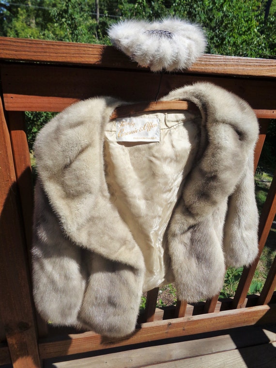 Ceresnie and Offen fur jacket and matching fascina