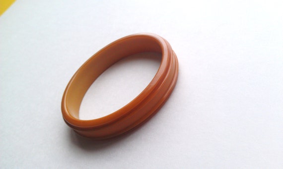 Vintage Burnt Orange Butterscotch Bakelite/Catali… - image 5