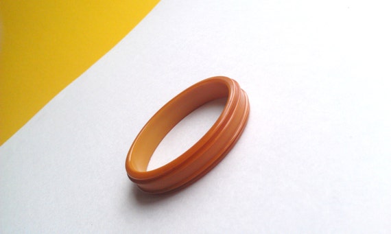 Vintage Burnt Orange Butterscotch Bakelite/Catali… - image 4