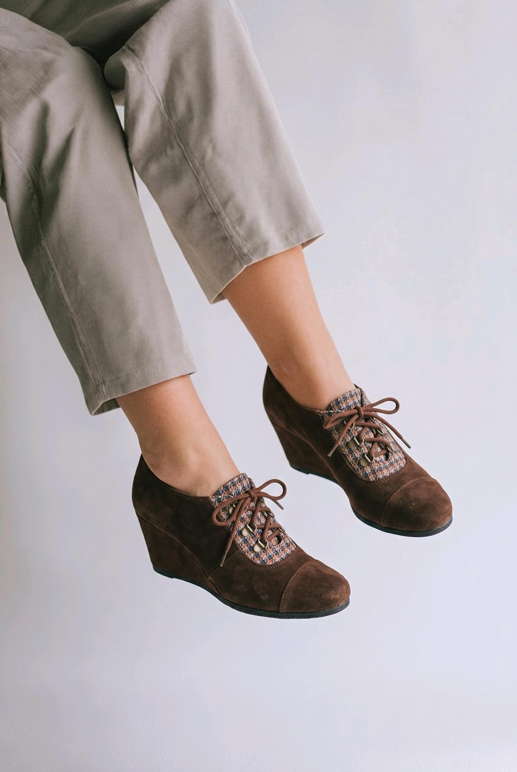 Dark Brown Suede Shoes Women - Etsy