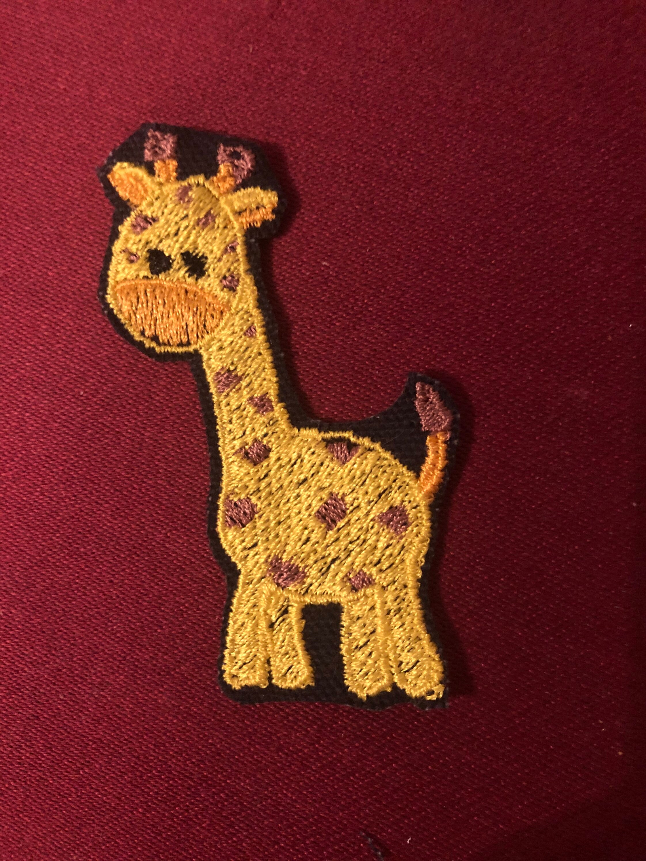 Giraffe Iron on Embroidered Patch homegrownquilts patches Etsy