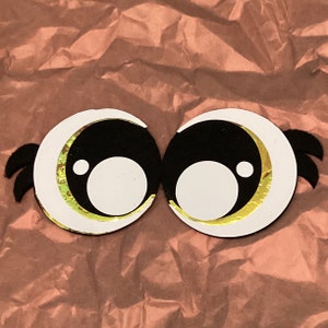 Felt Eyes for Amigurumi crochet animals - Circle with dots