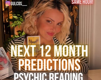 Same Hour Tarot Reading, 12 Month Love & Career Prediction, Accurate Psychic Reading, Future Predictions