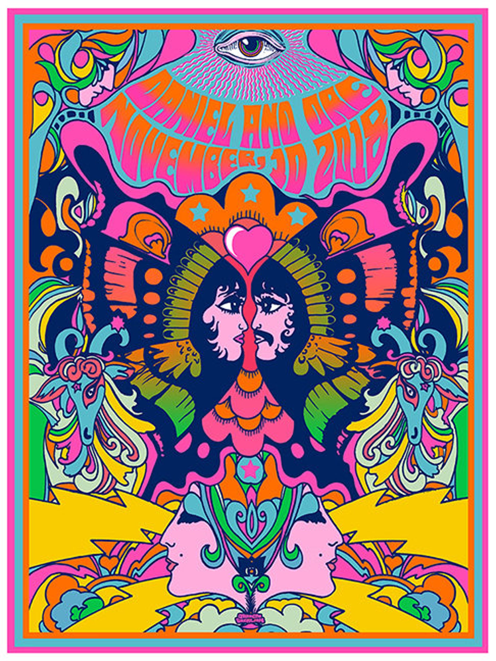 This psychedelic poster by Darren Grealish image 0.