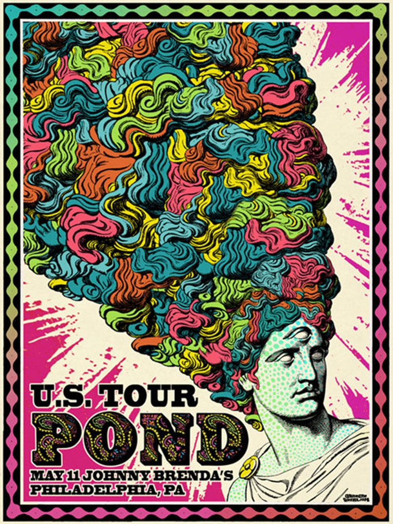POND Tour Poster by Darren Grealish Etsy
