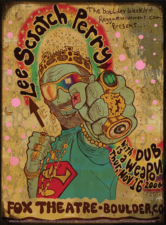 Lee Scratch Perry DUB Chocolate Brown T shirt