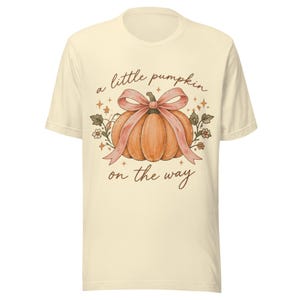 A Little Pumpkin On The Way Shirt, Fall Pregnancy Announcement Tee, Halloween Maternity Shirt