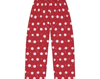 Pantalones de pijama navideños de pickleball para mujer, regalo de pickleball para ella, pantalones de pijama navideños, pantalones de descanso navideños para amantes del pickleball