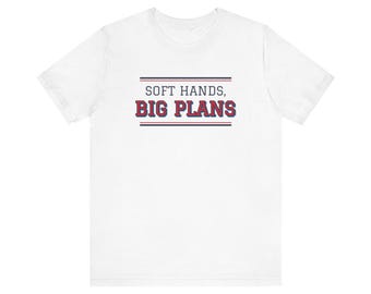 Camiseta de pickleball "Manos suaves, grandes planes", regalo divertido de pickleball para mujeres