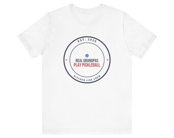 Camiseta "Los abuelos de verdad juegan al pickleball", regalo divertido de pickleball para el abuelo, regalo para hombres, regalo de Navidad para jugadores de pickleball, regalo de cumpleaños