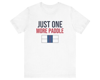 Camiseta de pickleball "Just One More Paddle", regalo divertido de pickleball para papá