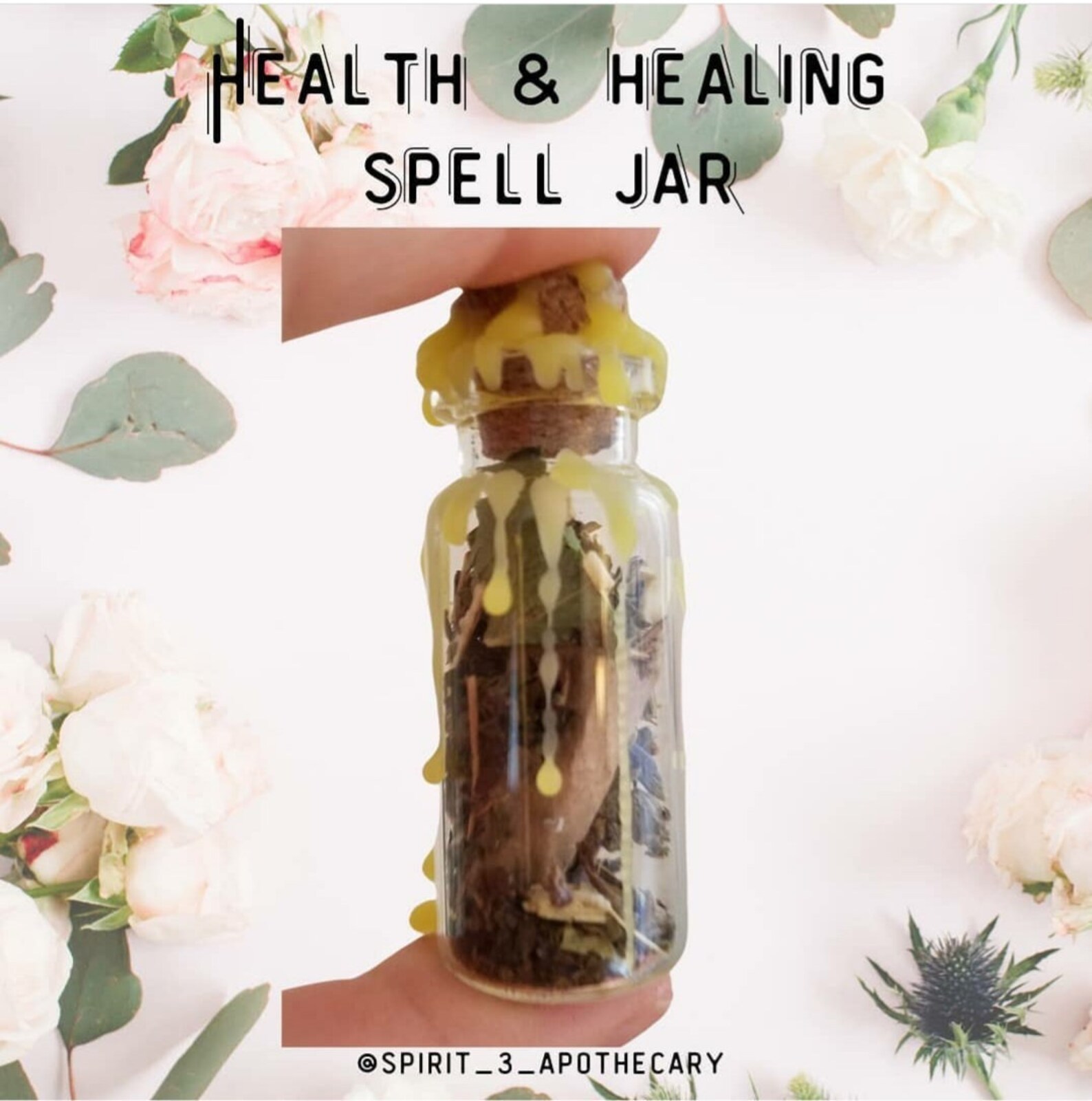 Spell Jar Health and Healing Spell Jar Improve Your Health Etsy