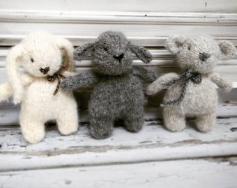 Kleine Wesen gefüllt Plüschhase, Teddybär, Kuscheltier Schaf / Teddybär/Spielzeug Fotografie Prop/Miniatur Tierspielzeug gestrickt