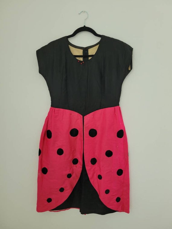 Antique Ladybug Dress Vintage Beetle Halloween Cos