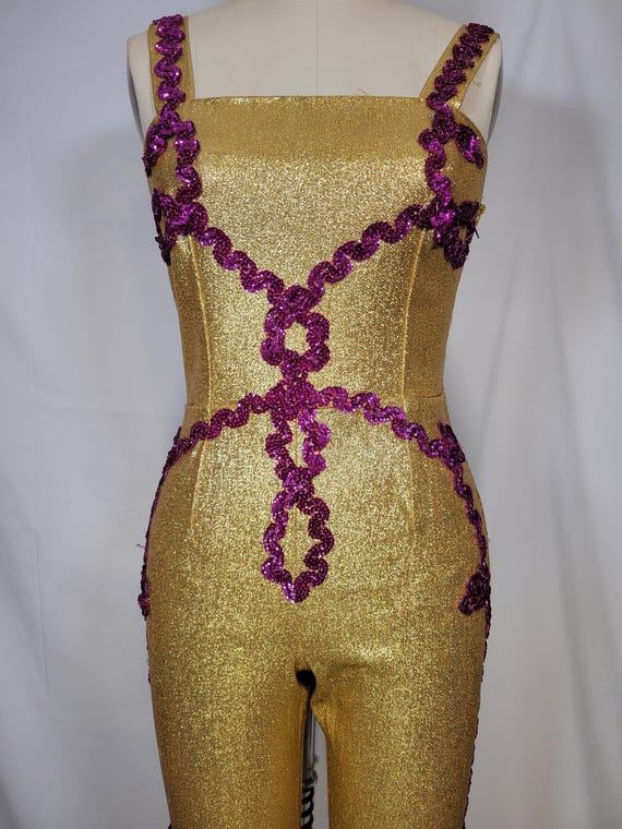 Goldweave Occasion Jumpsuit Catsuit Once Worn Stretch main image 0