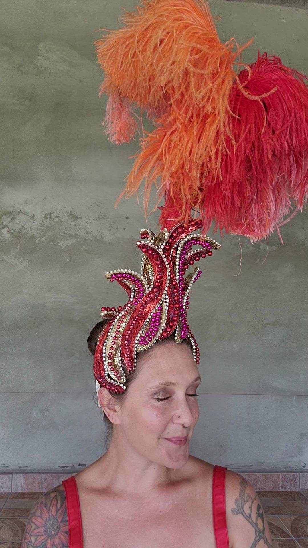 Vintage Showgirl Headpiece Brooks Van Horn Broadway Costume Etsy