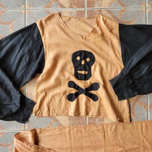 Vintage Halloween Costume Antique Pirate Costume Adult Halloween image 5