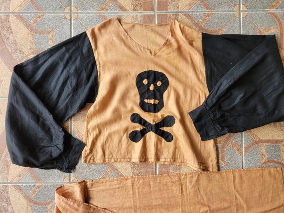 Vintage Halloween Costume Antique Pirate Costume … - image 5