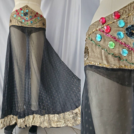 Antique Vintage Showgirl Costume Skirt • Mata Har… - image 5