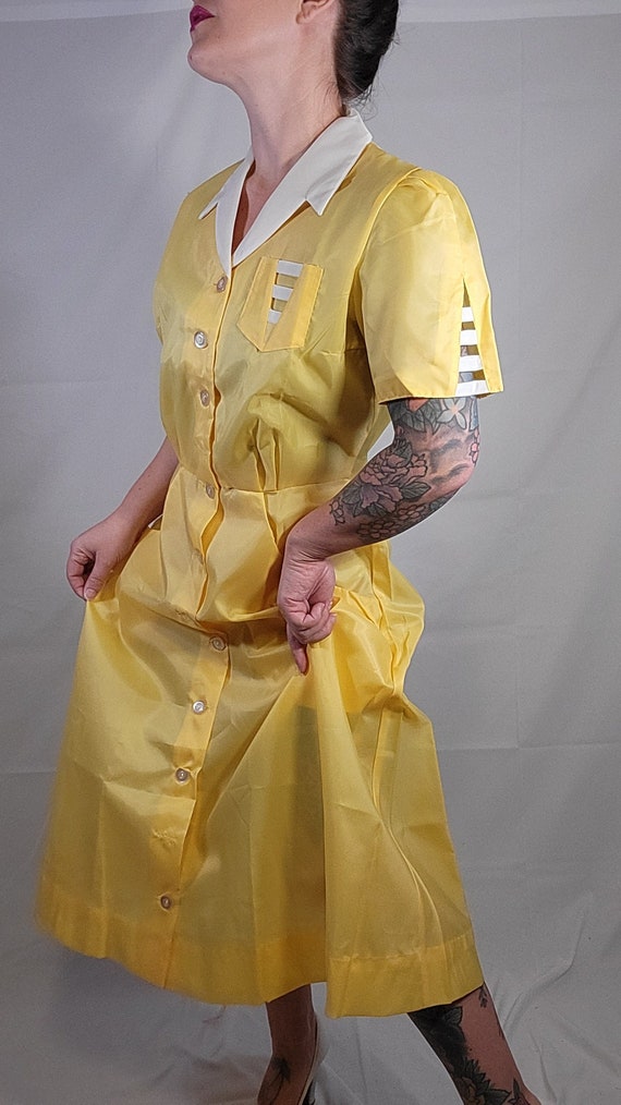 Vintage Waitress Uniform Dress Rad Retro Diner Wa… - image 2