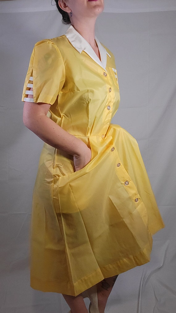 Vintage Waitress Uniform Dress Rad Retro Diner Wa… - image 7