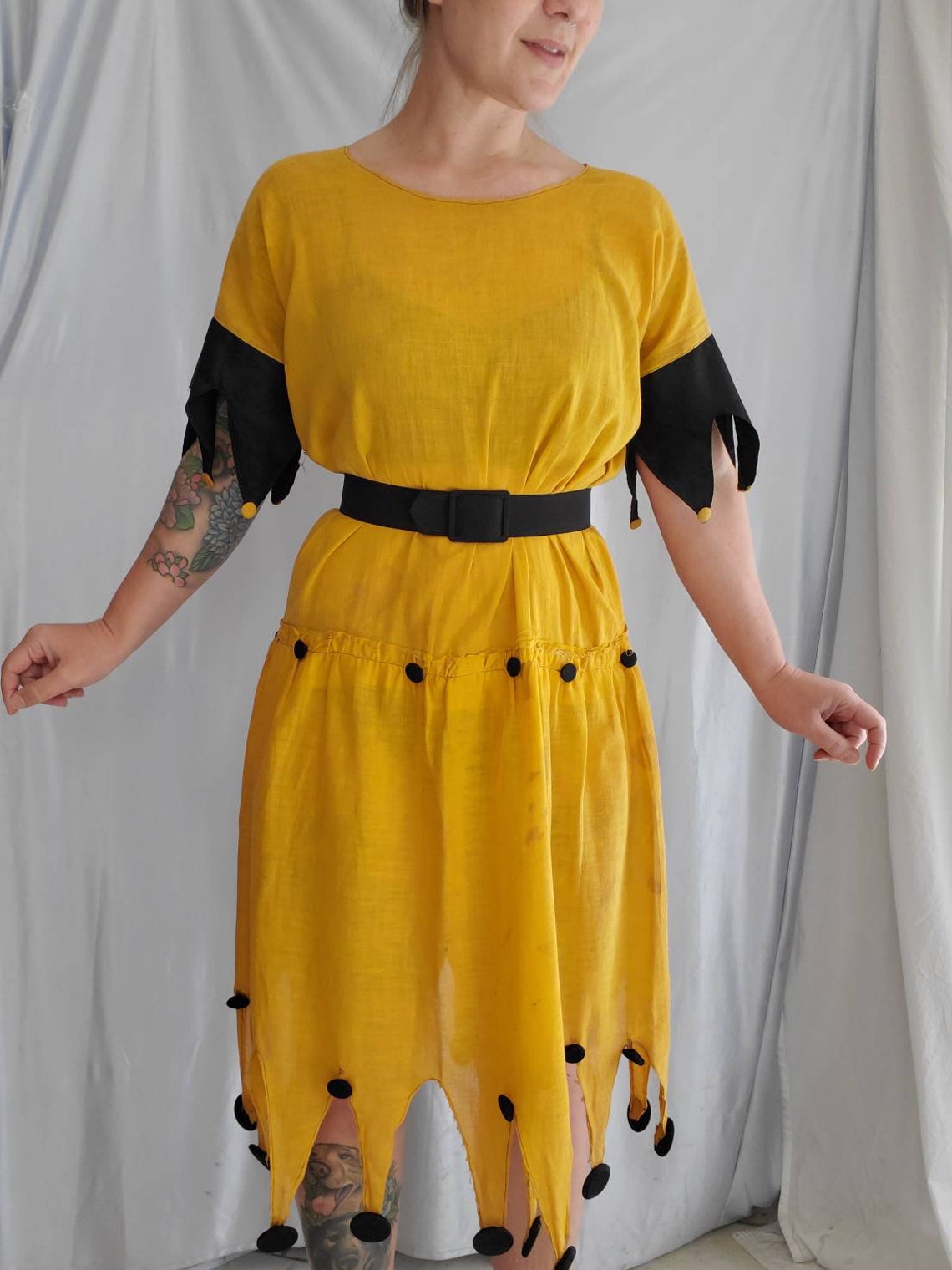 Vintage Halloween Dress Antique Jester Costume Dress Etsy