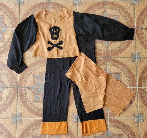 Vintage Halloween Costume Antique Pirate Costume … - image 3