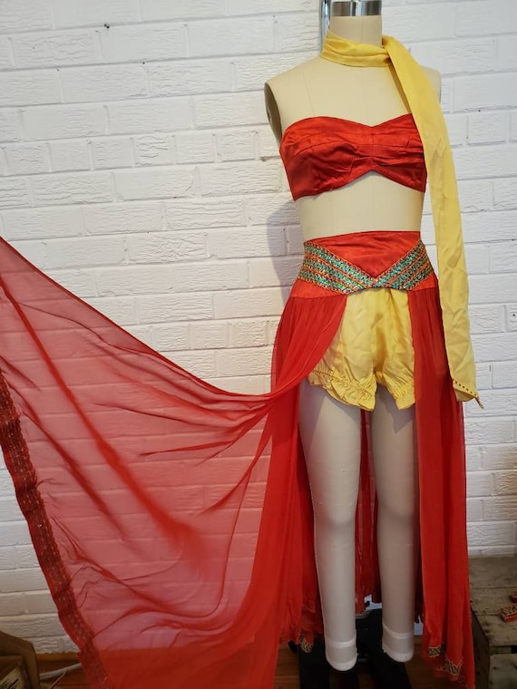 Vintage 1950s 60s Dance Costume • Burlesque Style