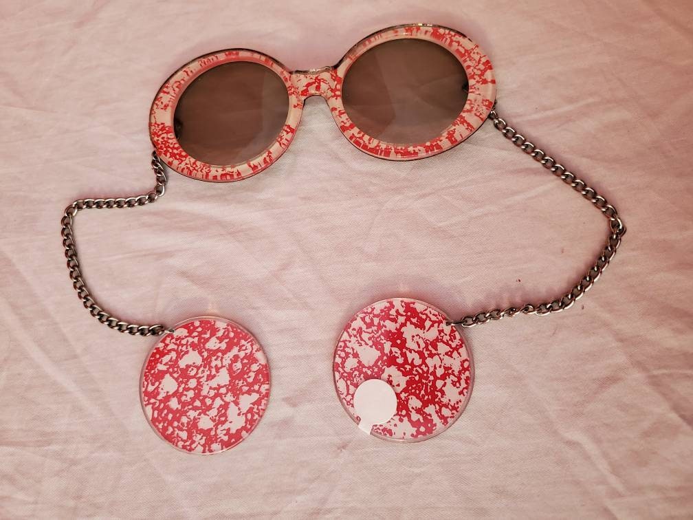 60s chain sunglasses