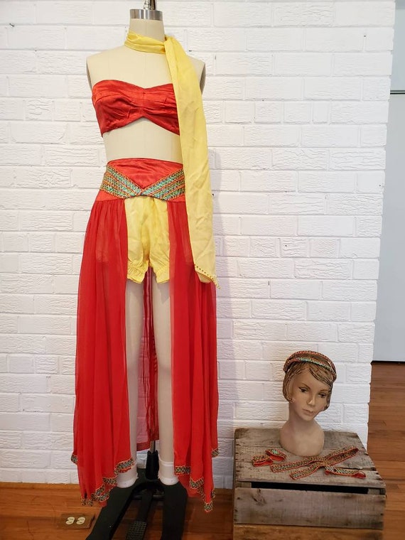 Vintage 1950s 60s Dance Costume • Burlesque Style