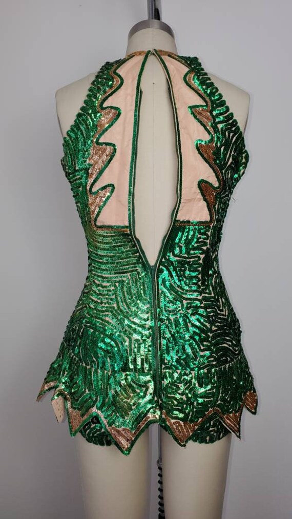 Vintage 1950s Showgirl Costume • Serpent Snake Se… - image 5