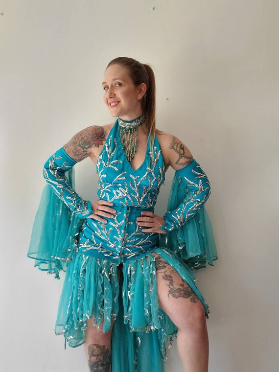 Vintage 1970s 1980s Burlesque Dancer Costume • Pat