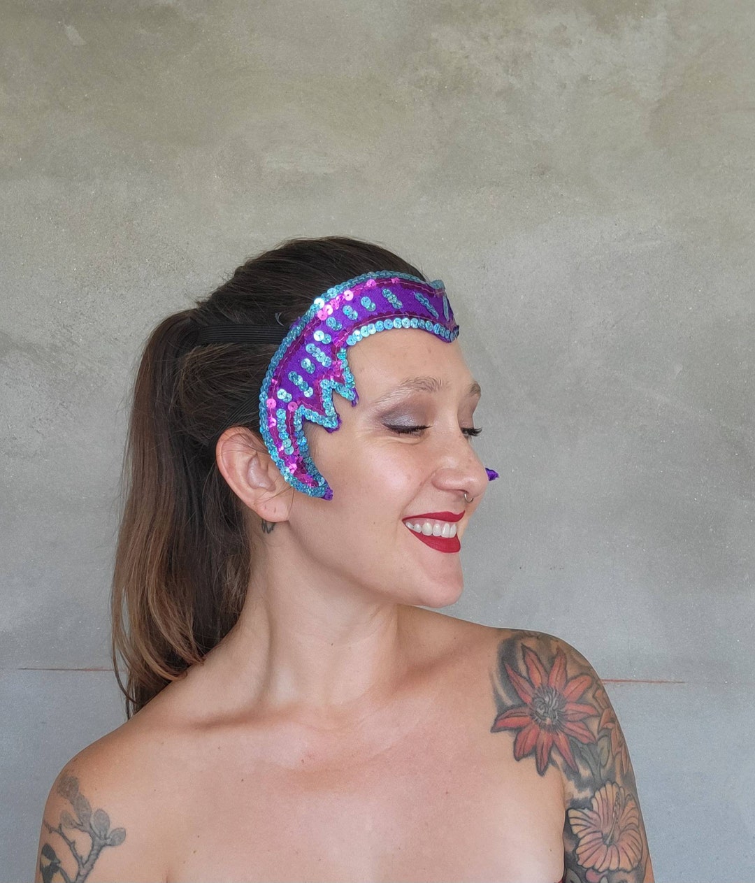 sequin headpiece