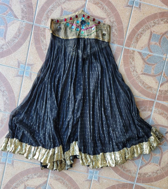 Antique Vintage Showgirl Costume Skirt • Mata Har… - image 4