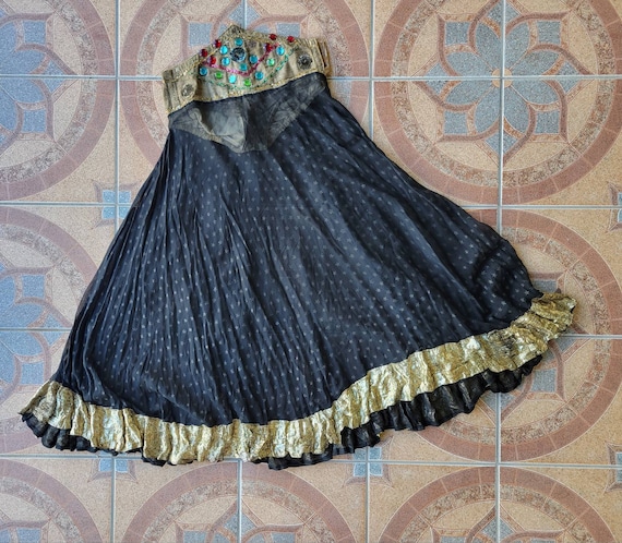 Antique Vintage Showgirl Costume Skirt • Mata Har… - image 1