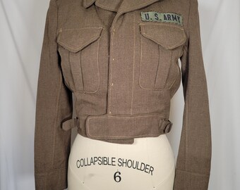 S / M 50年代 米軍 ウール アイク ジャケット / 1950年代、クロップド 