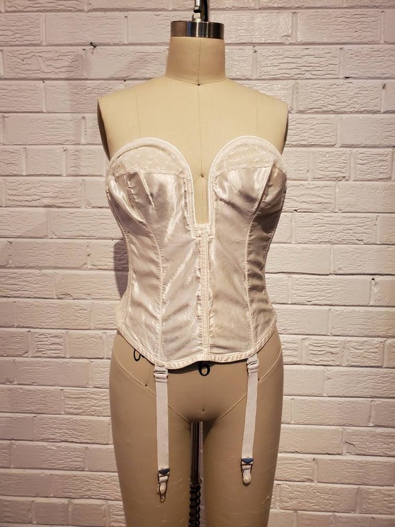 Vintage 1950s Overwire Bra • Longline Strapless Pi