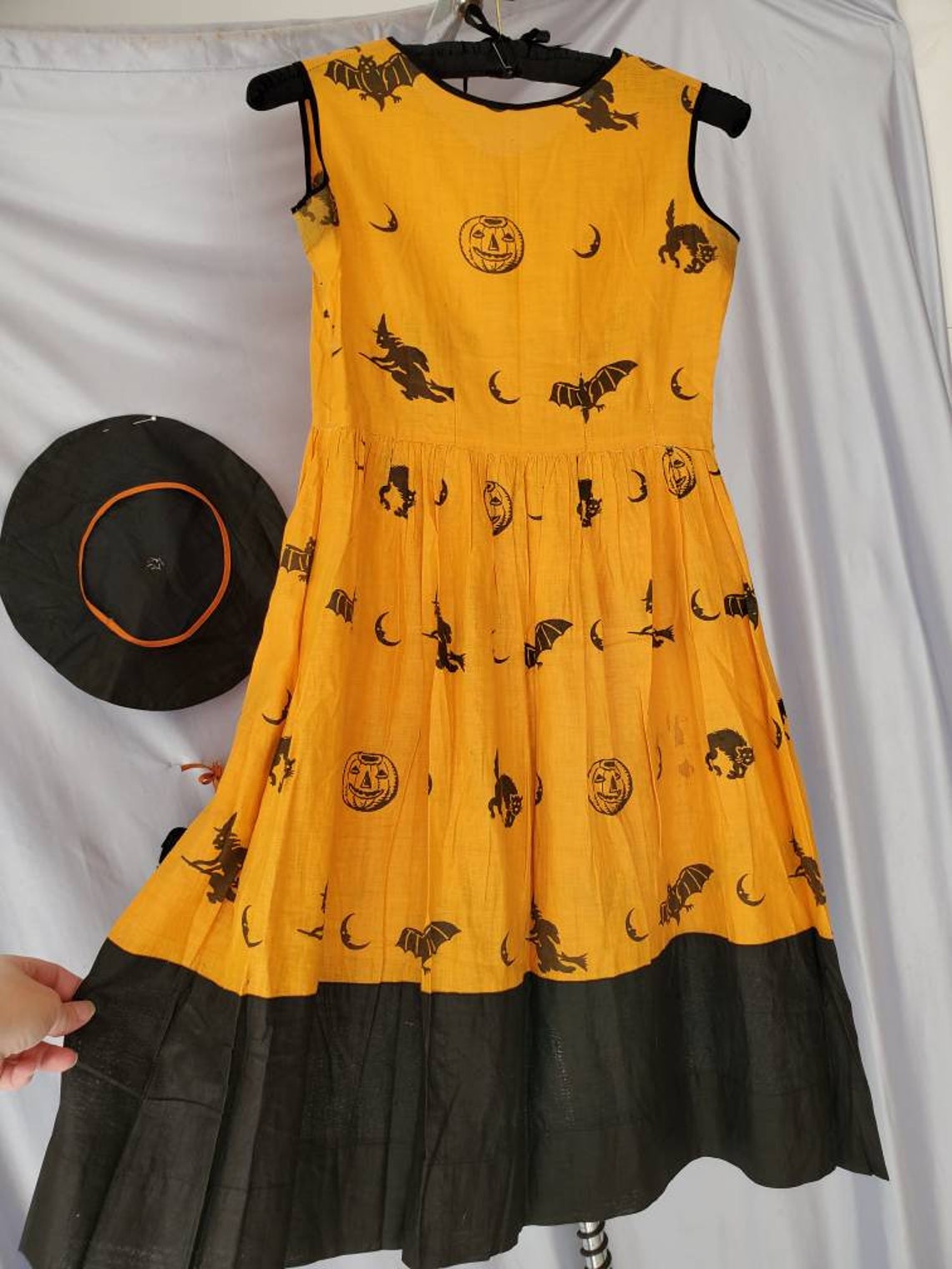 Antique Vintage Halloween Costume Dress Halloween Print | Etsy